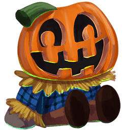 Pumpkin Head Buddy Doll